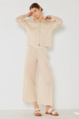 Marina West Swim Chaqueta con capucha plisada y cremallera bidireccional