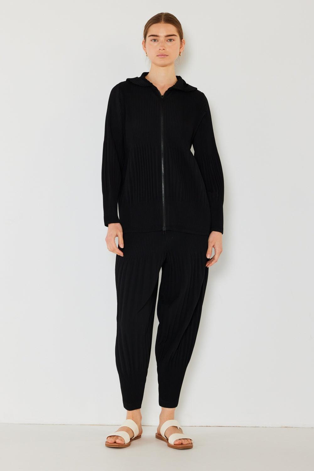 Marina West Swim Chaqueta plisada unisex con cremallera de 2 vías