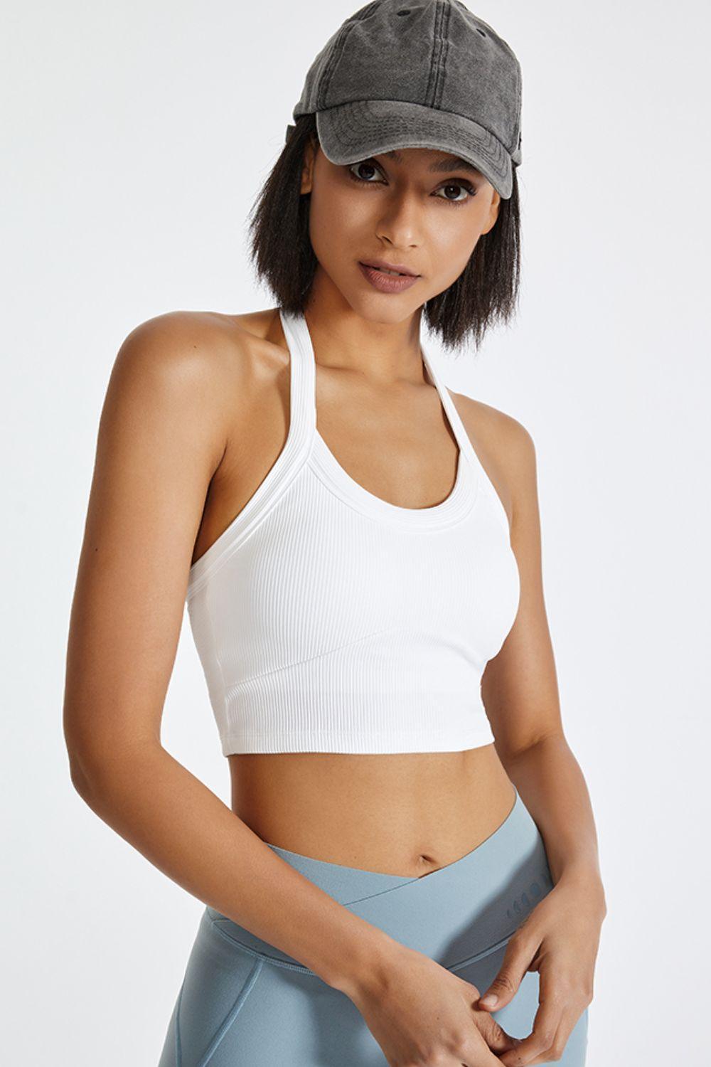 Camisola activa con cuello halter