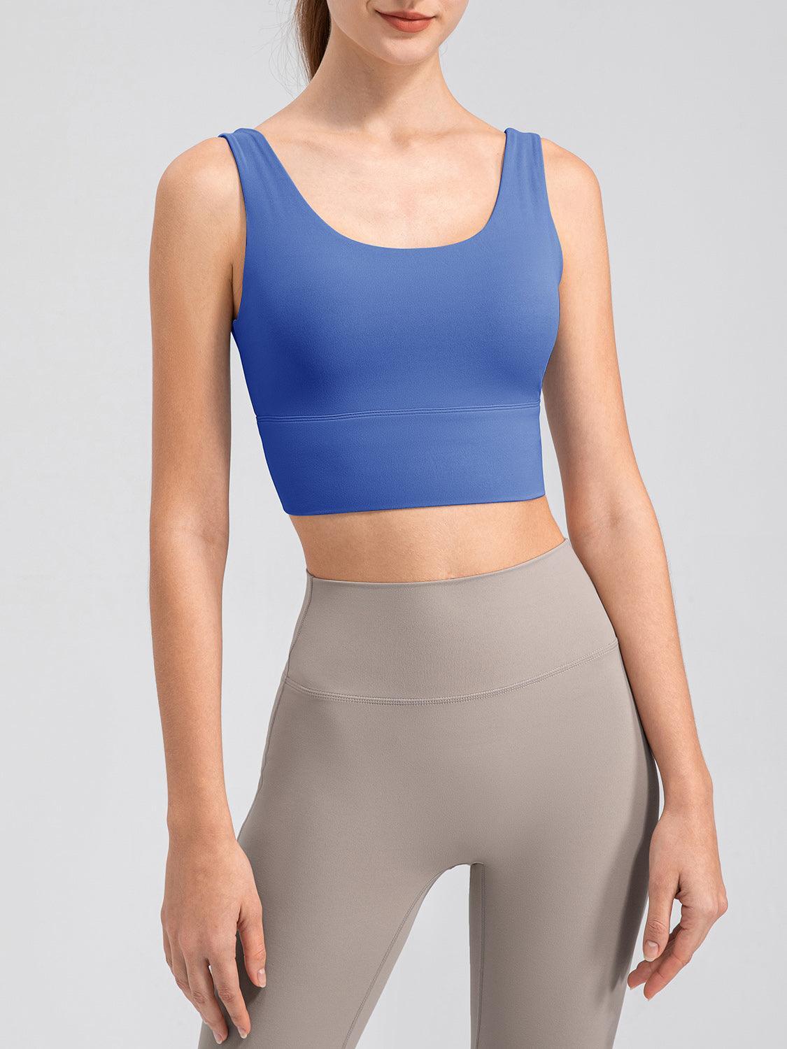 Camiseta deportiva con escote redondo y tirantes anchos