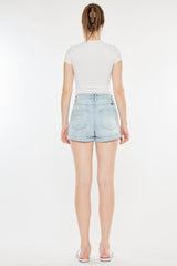 Shorts vaqueros Mom reparados de talle alto Kancan
