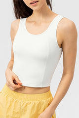 Camiseta deportiva con cuello redondo y tirantes anchos