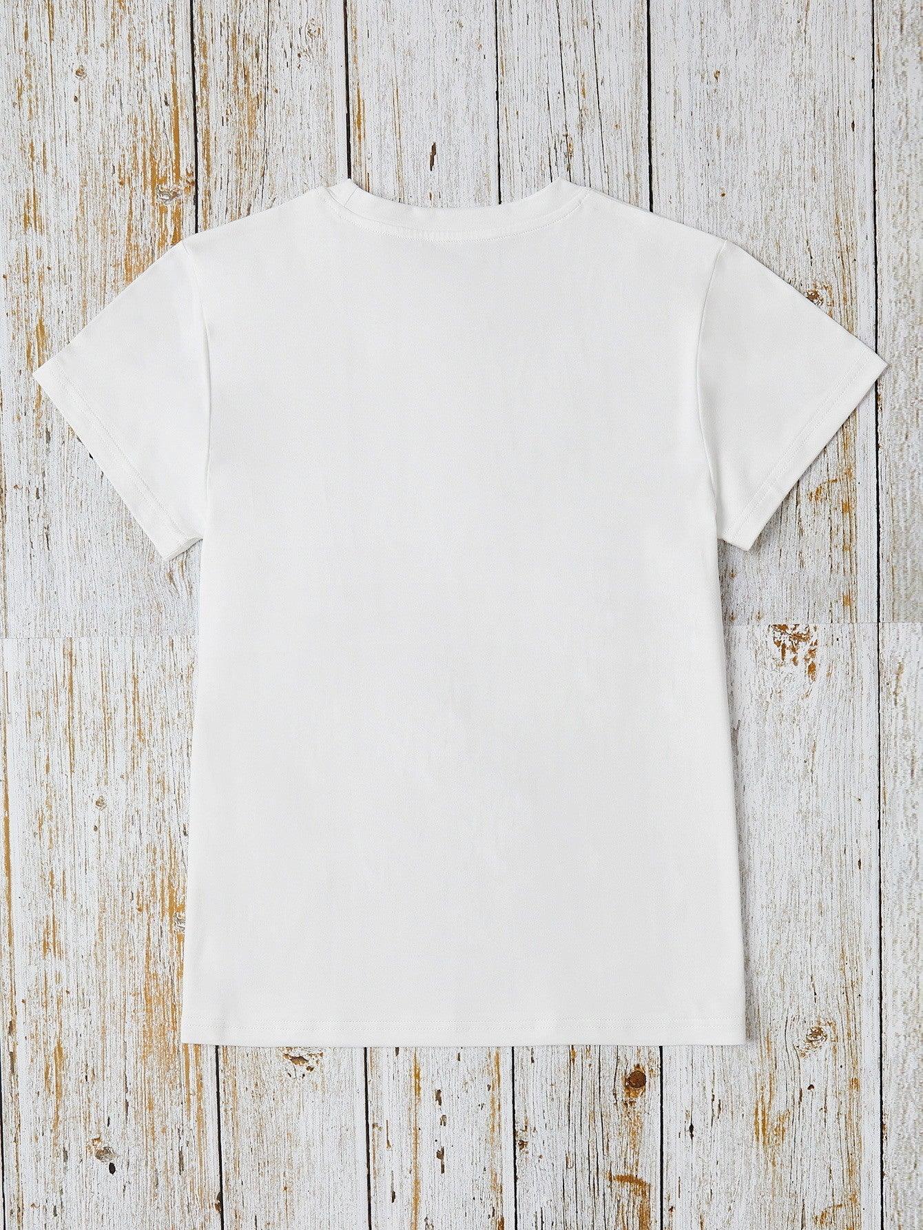 Camiseta de manga corta y cuello redondo MAMA