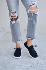 Zapatillas planas con cordones y punta redonda de Forever Link 