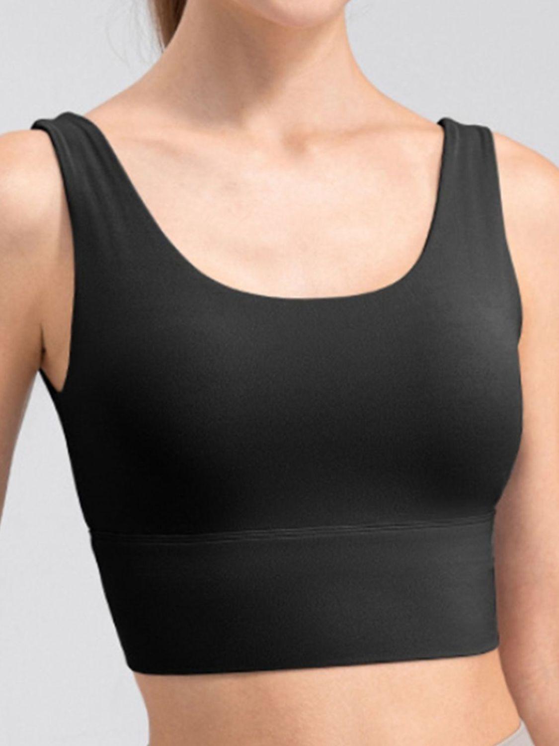 Camiseta deportiva con escote redondo y tirantes anchos