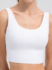Camiseta deportiva con escote redondo y tirantes anchos