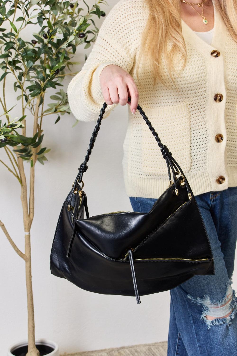 Bolso de hombro con detalle de cremallera y estuche SHOMICO