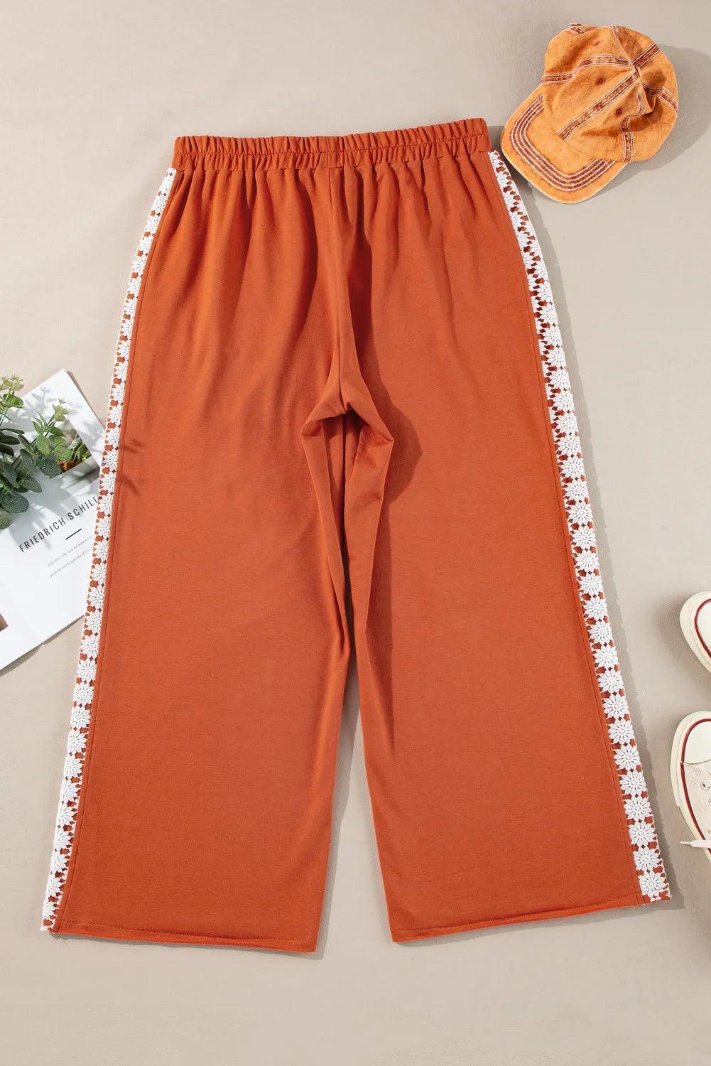 Pantalones anchos de talla grande