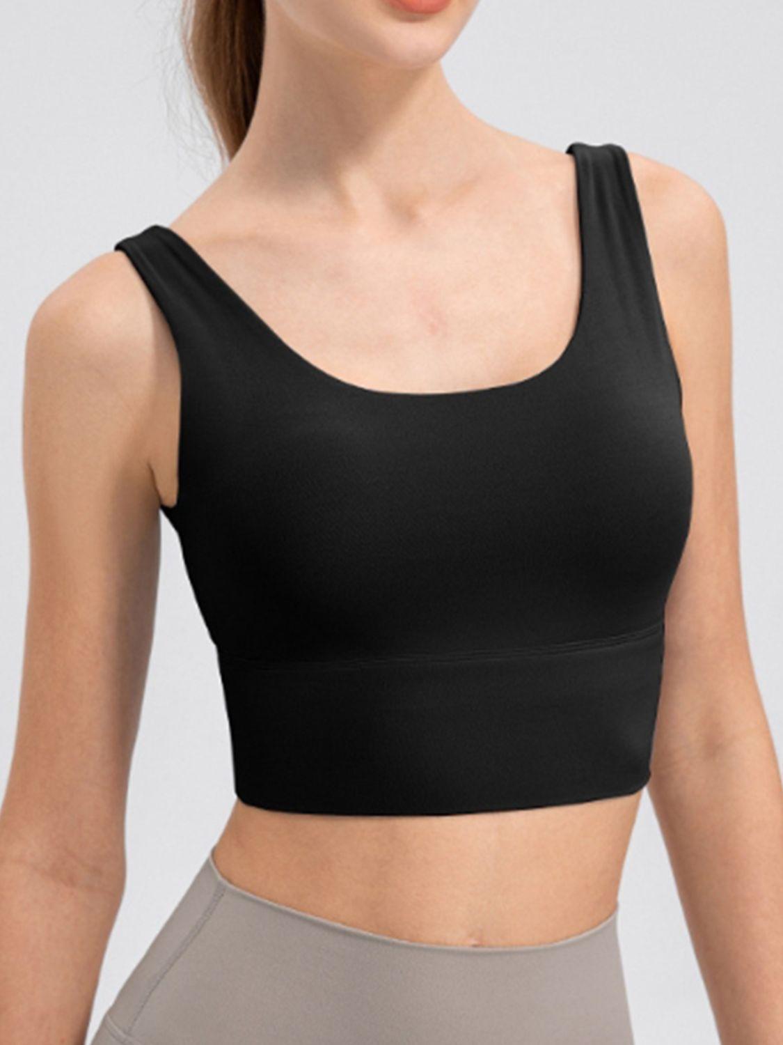 Camiseta deportiva con escote redondo y tirantes anchos