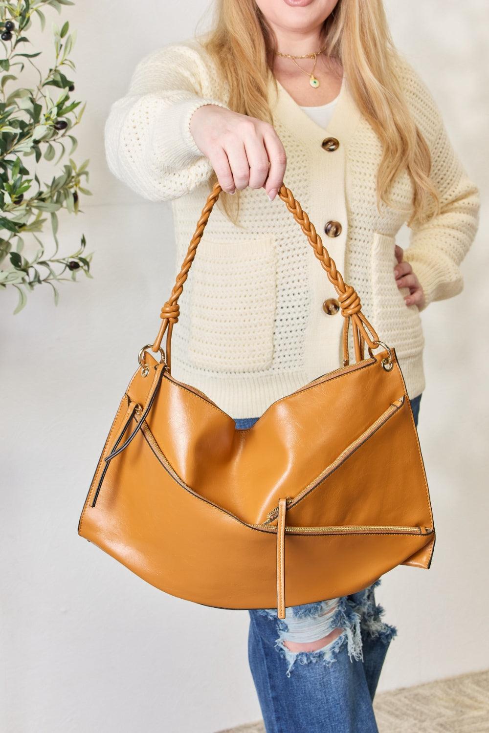 Bolso de hombro con detalle de cremallera y estuche SHOMICO