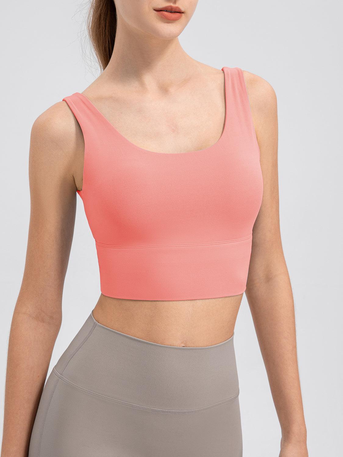 Camiseta deportiva con escote redondo y tirantes anchos