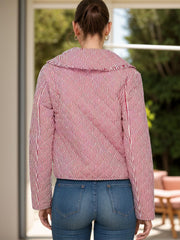 Chaqueta de manga larga con rayas anudadas