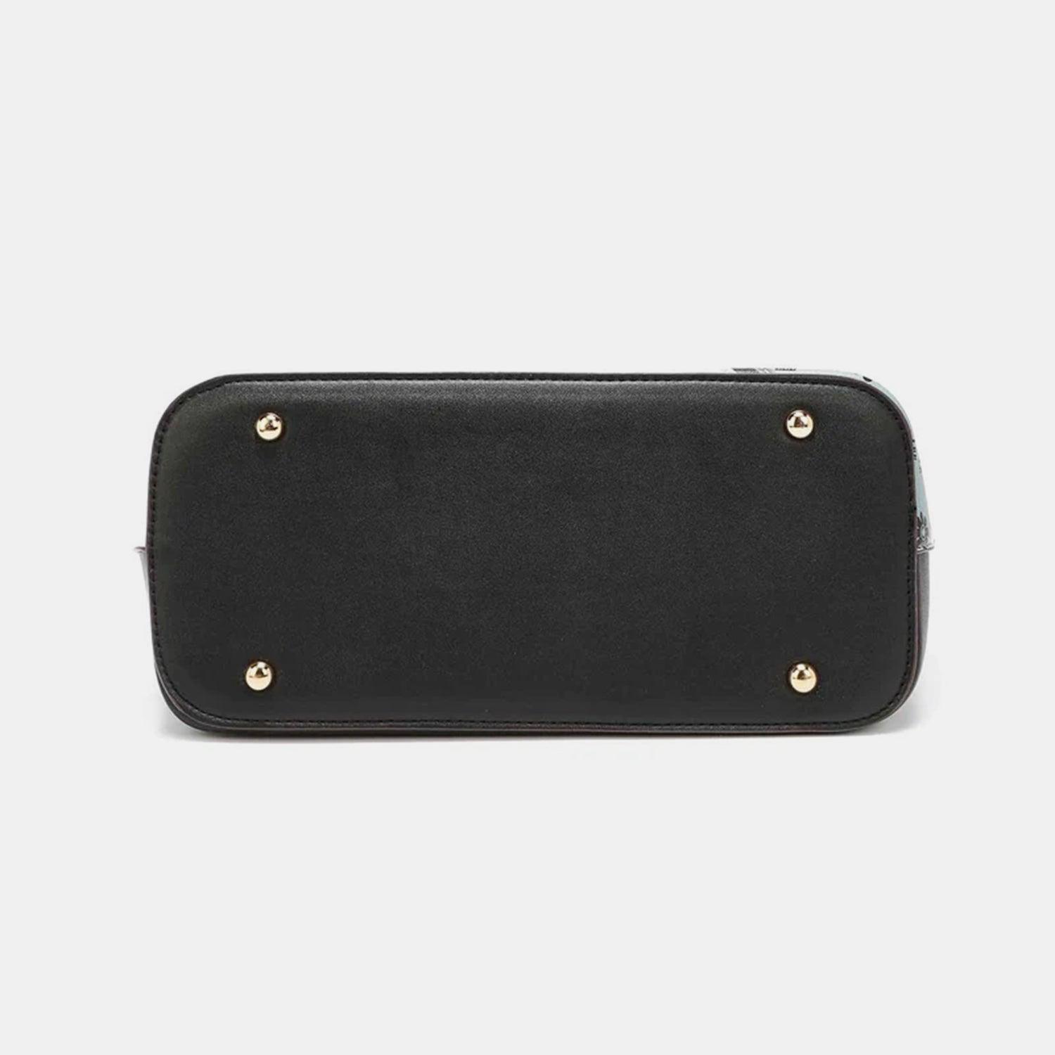 Conjunto de bolso de mano de tres piezas con bloques de color de Nicole Lee USA