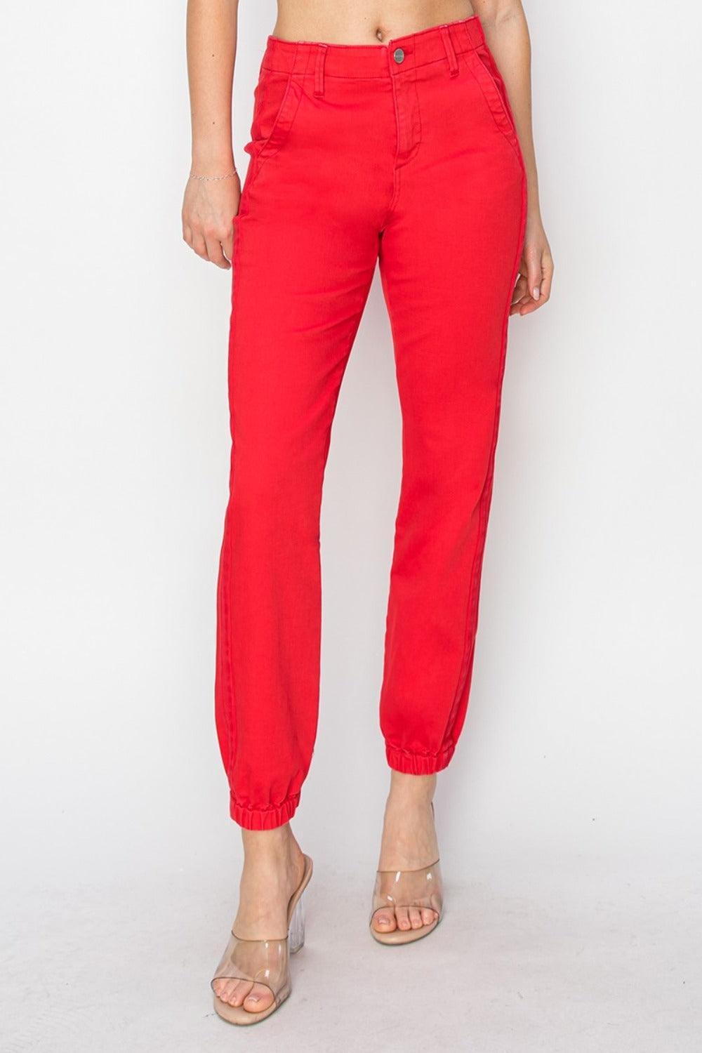 Vaqueros jogger de talle alto y talla grande de RISEN