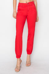 Vaqueros jogger de talle alto y talla grande de RISEN