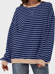 Sudadera de manga larga con rayas en contraste Lovelet