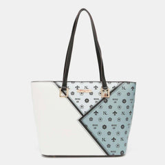 Conjunto de bolso de mano de tres piezas con bloques de color de Nicole Lee USA