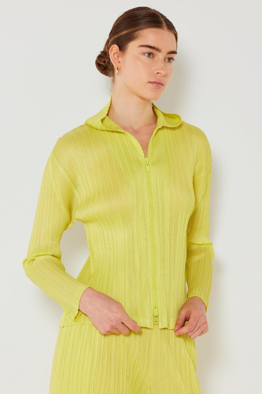 Marina West Swim Chaqueta con capucha plisada y cremallera bidireccional