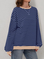 Sudadera de manga larga con rayas en contraste Lovelet