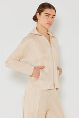Marina West Swim Chaqueta con capucha plisada y cremallera bidireccional