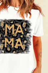 Camiseta de manga corta y cuello redondo MAMA