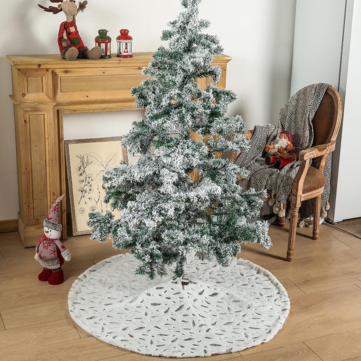 Falda de plumas para árbol de Navidad