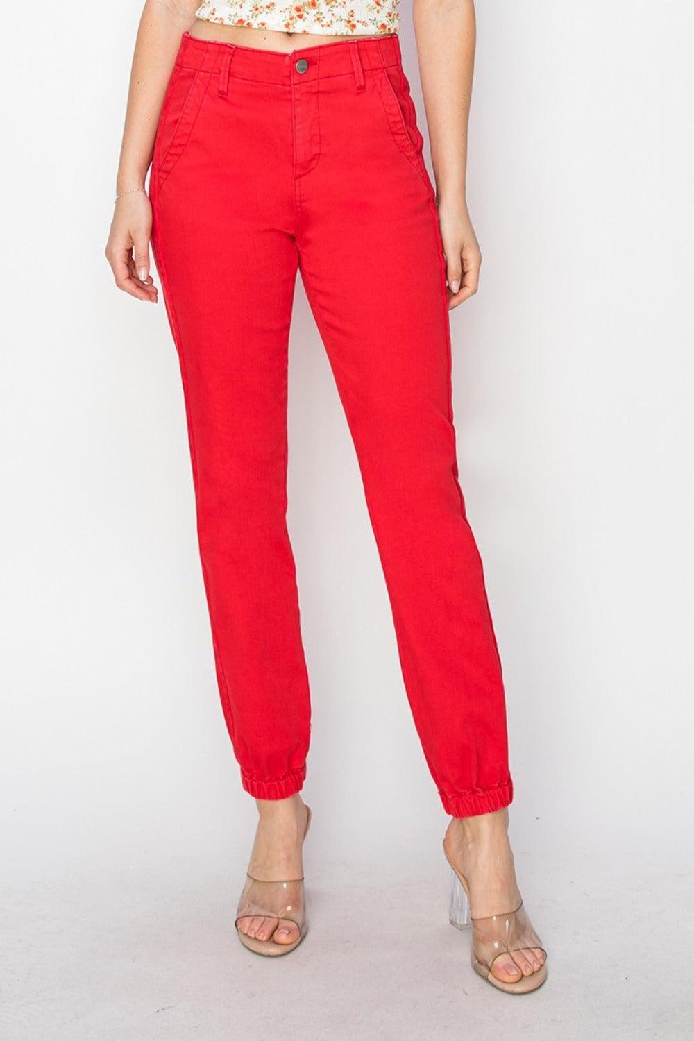 Vaqueros jogger de talle alto y talla grande de RISEN