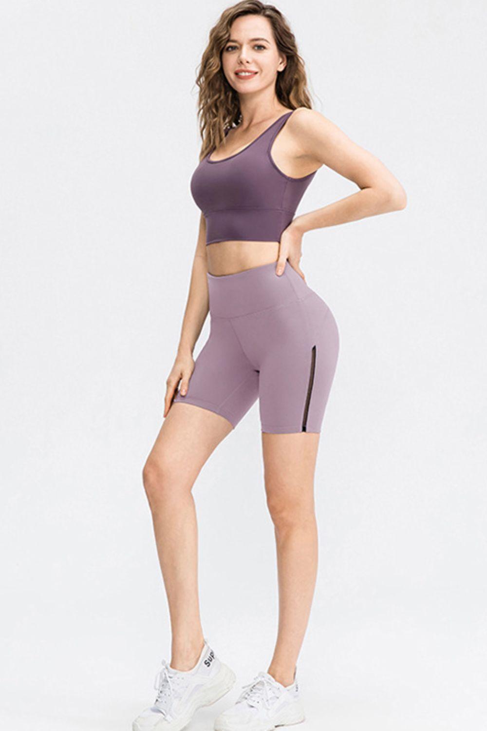 Pantalones cortos deportivos con cintura ancha