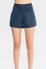 Pantalones cortos deportivos con cintura ancha y bolsillos