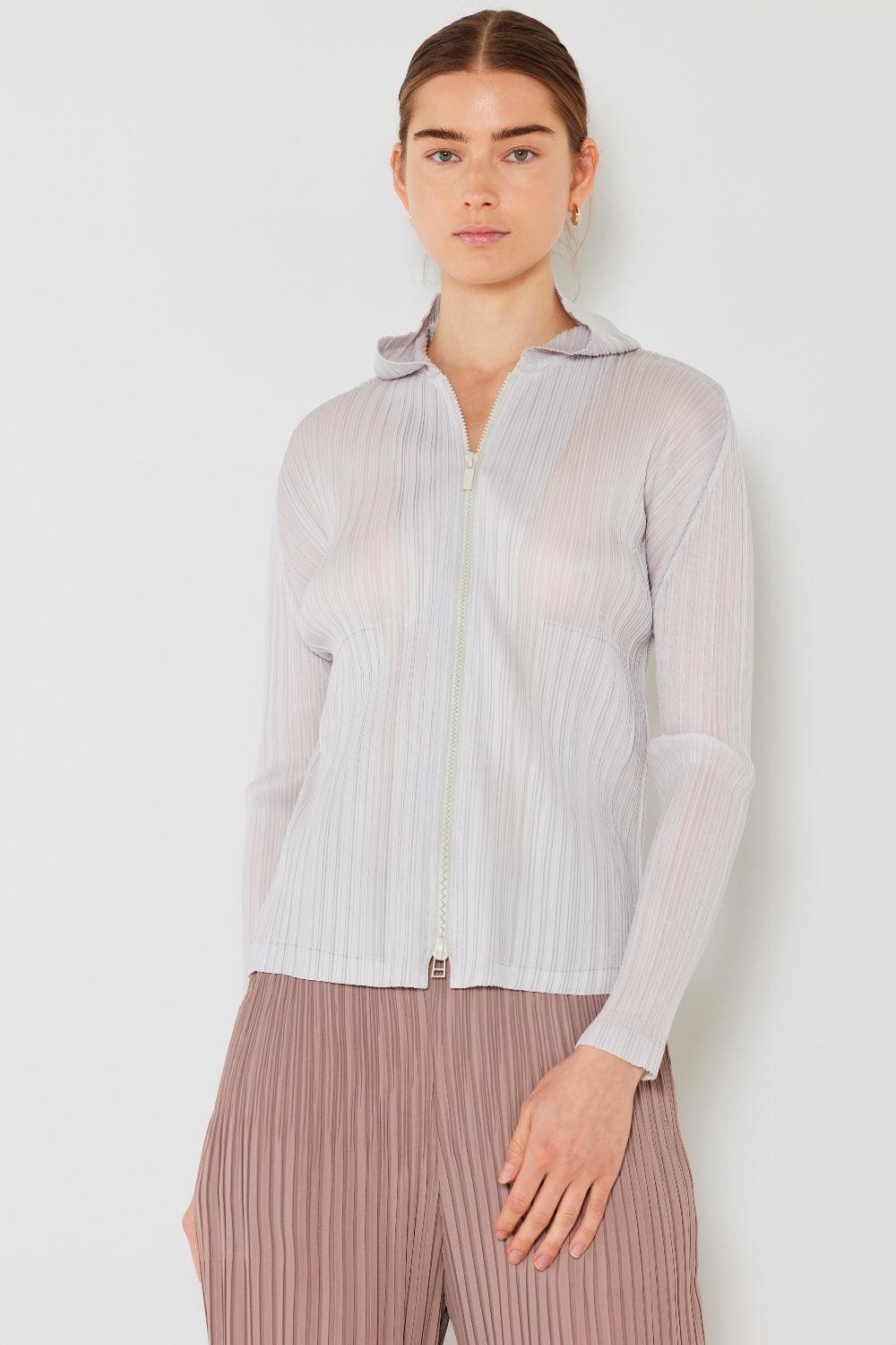 Marina West Swim Chaqueta con capucha plisada y cremallera bidireccional