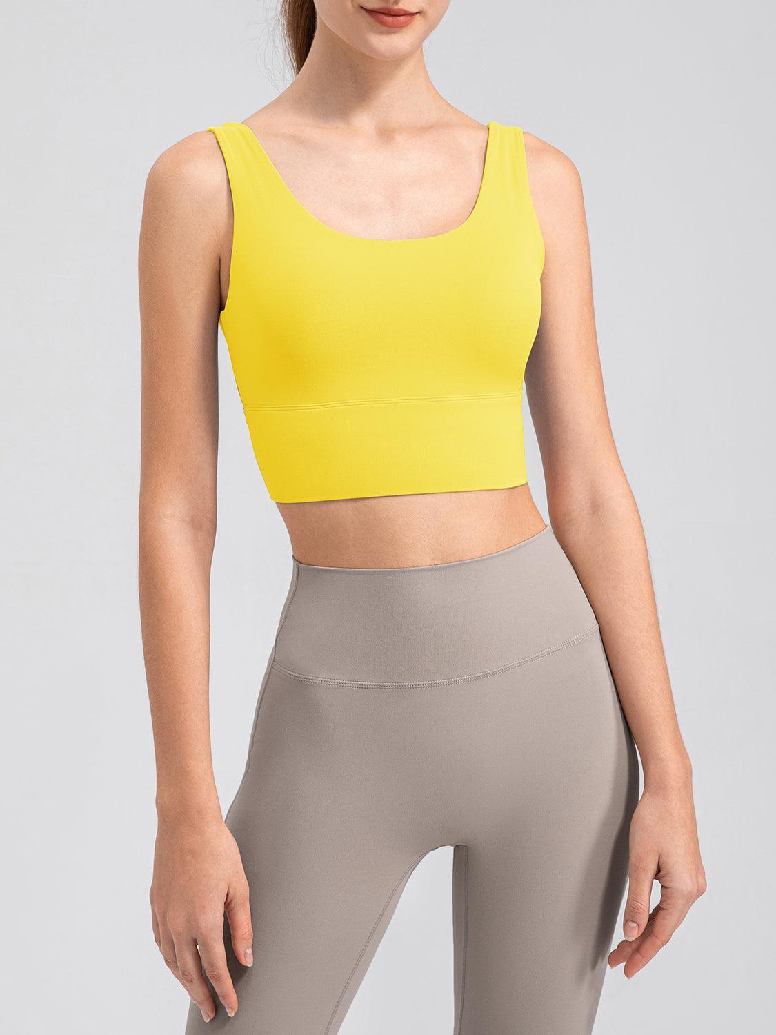 Camiseta deportiva con escote redondo y tirantes anchos