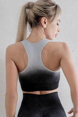 Conjunto de sujetador y leggings deportivos con degradado