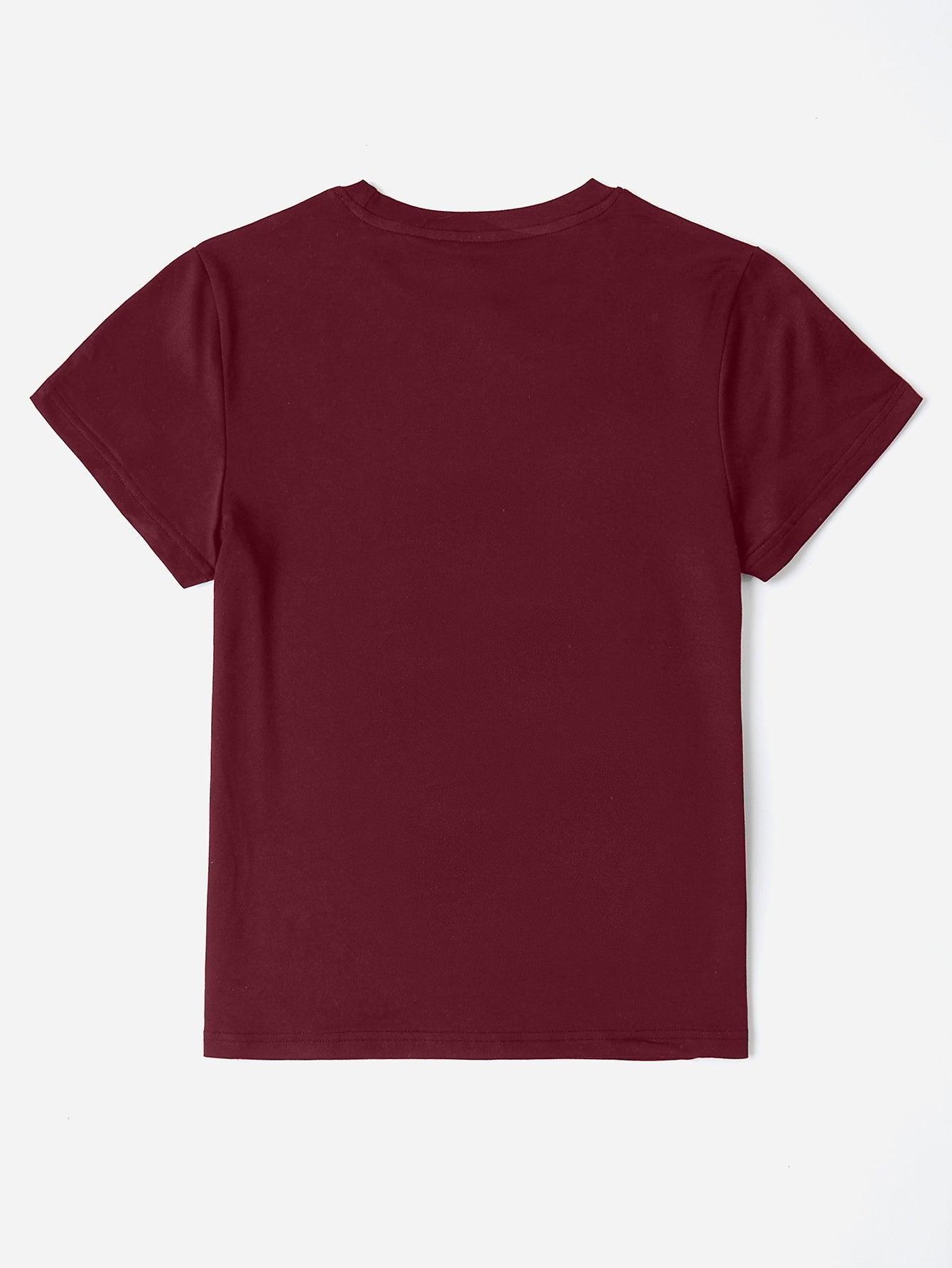 Camiseta de manga corta y cuello redondo MAMA