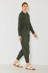 Marina West Swim Chaqueta plisada unisex con cremallera de 2 vías