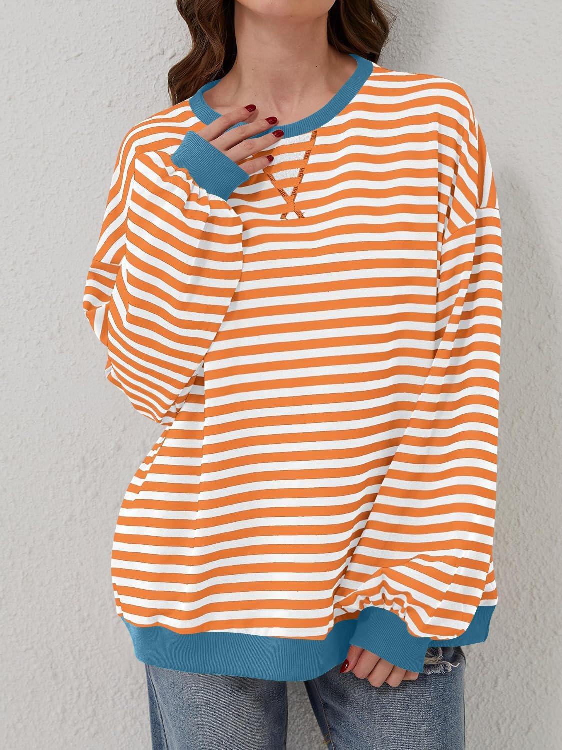 Sudadera de manga larga con rayas en contraste Lovelet