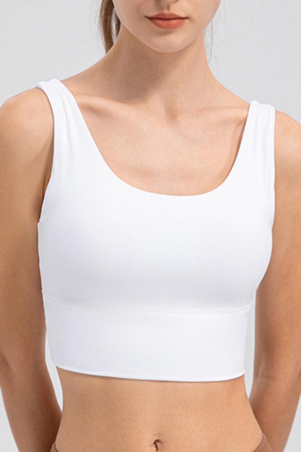 Camiseta deportiva con escote redondo y tirantes anchos
