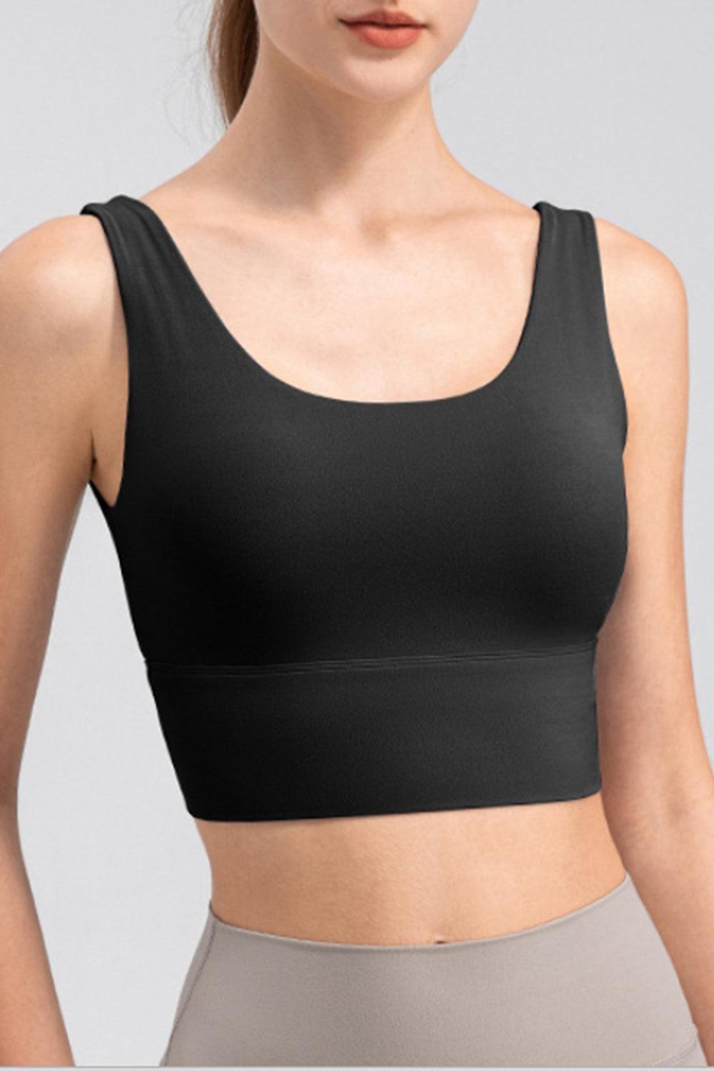 Camiseta deportiva con escote redondo y tirantes anchos