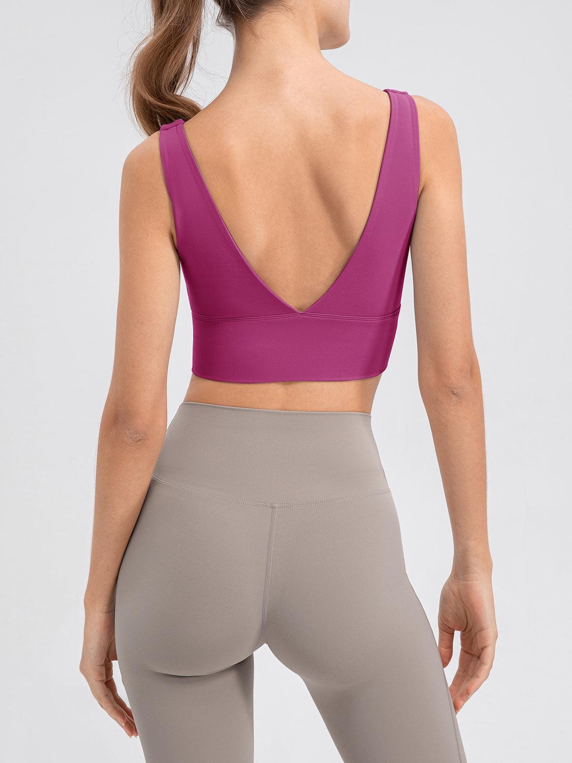 Camiseta deportiva con escote redondo y tirantes anchos