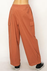 Pantalones cargo de pierna ancha con cordón ajustable HYFVE