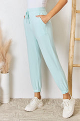 Pantalón deportivo de punto ultra suave con cordón ajustable de tamaño completo RISEN