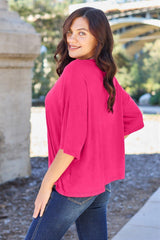 Basic Bae Full Size Round Neck Drop Shoulder T - Shirt - Admiresty