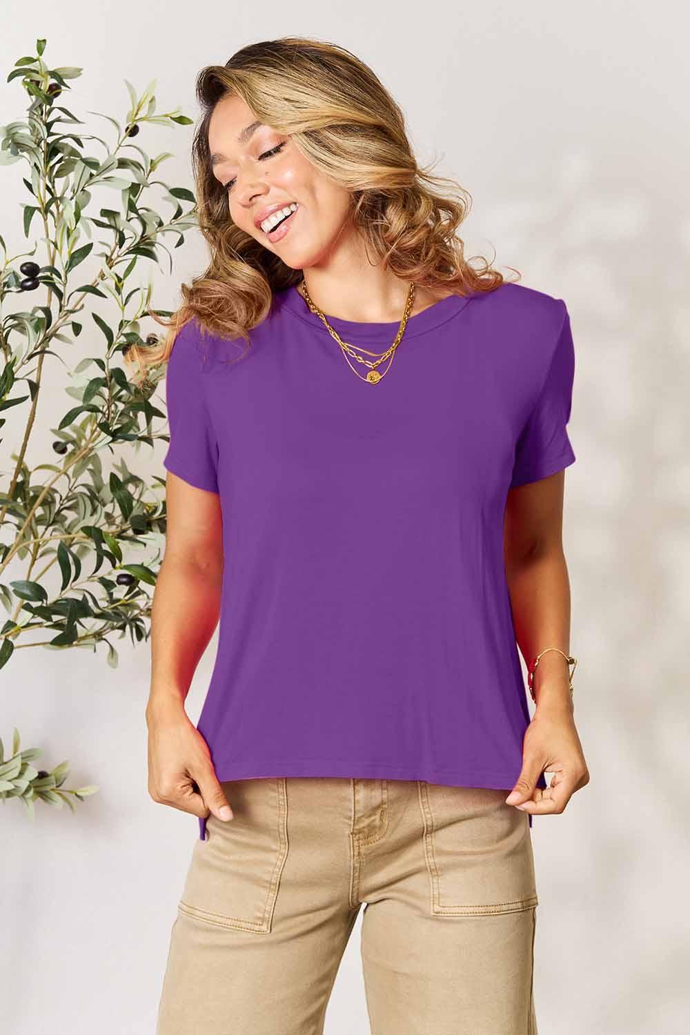Basic Bae Full Size Round Neck Short Sleeve T - Shirt - Admiresty
