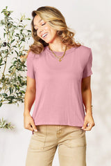 Basic Bae Full Size Round Neck Short Sleeve T - Shirt - Admiresty