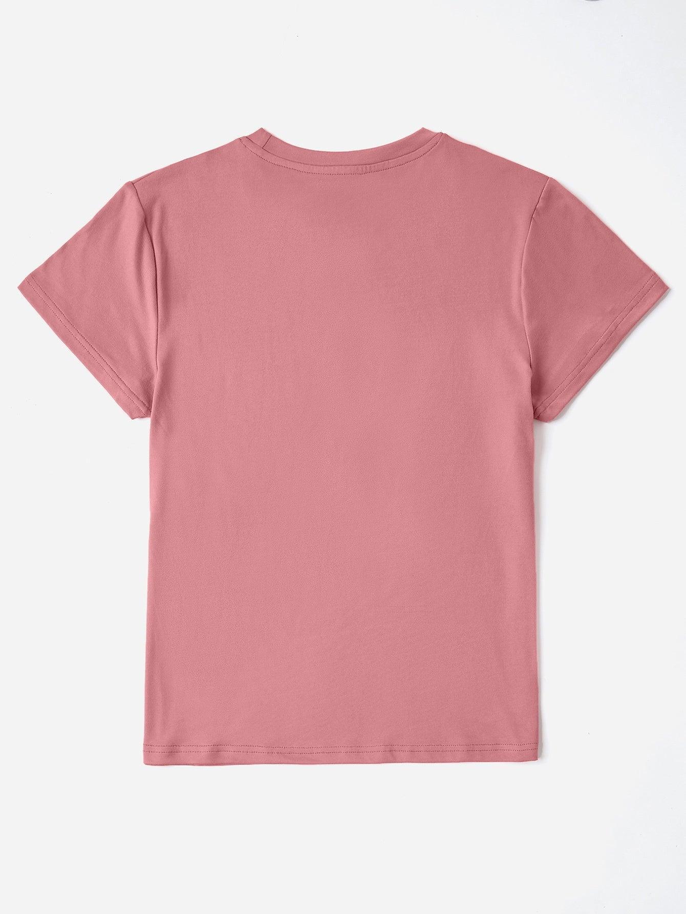 Camiseta de manga corta y cuello redondo MAMA