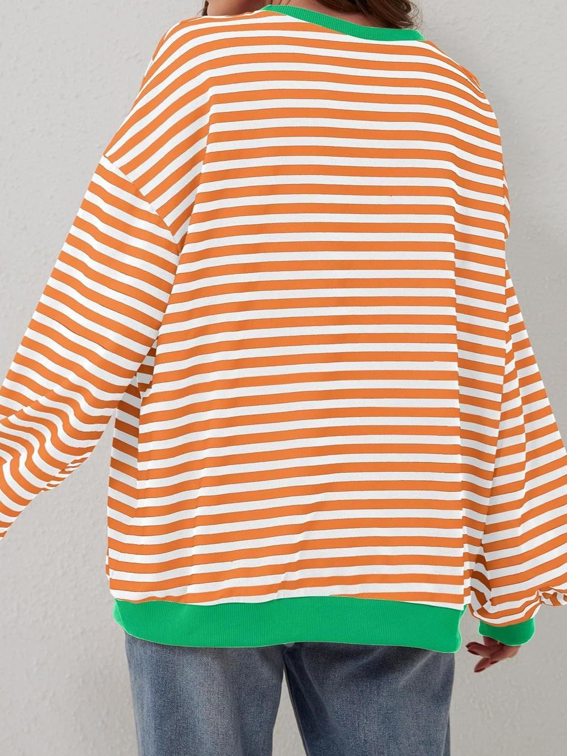 Sudadera de manga larga con rayas en contraste Lovelet