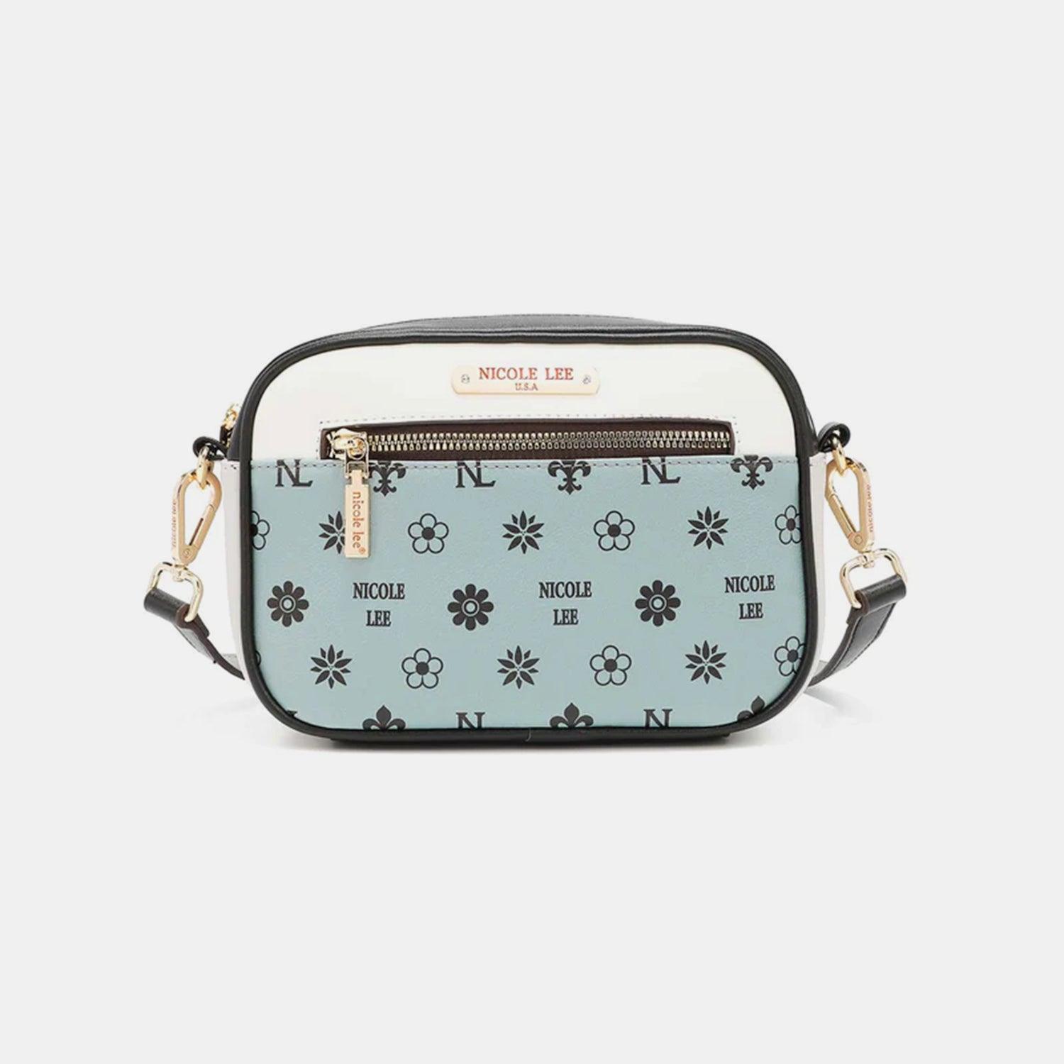 Conjunto de bolso de mano de tres piezas con bloques de color de Nicole Lee USA