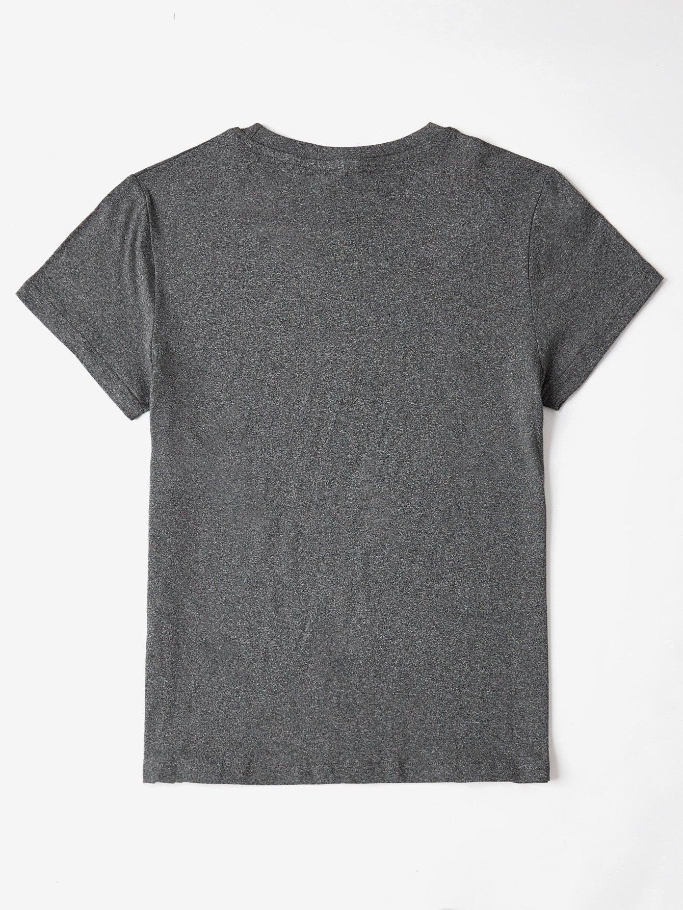 Camiseta de manga corta y cuello redondo MAMA