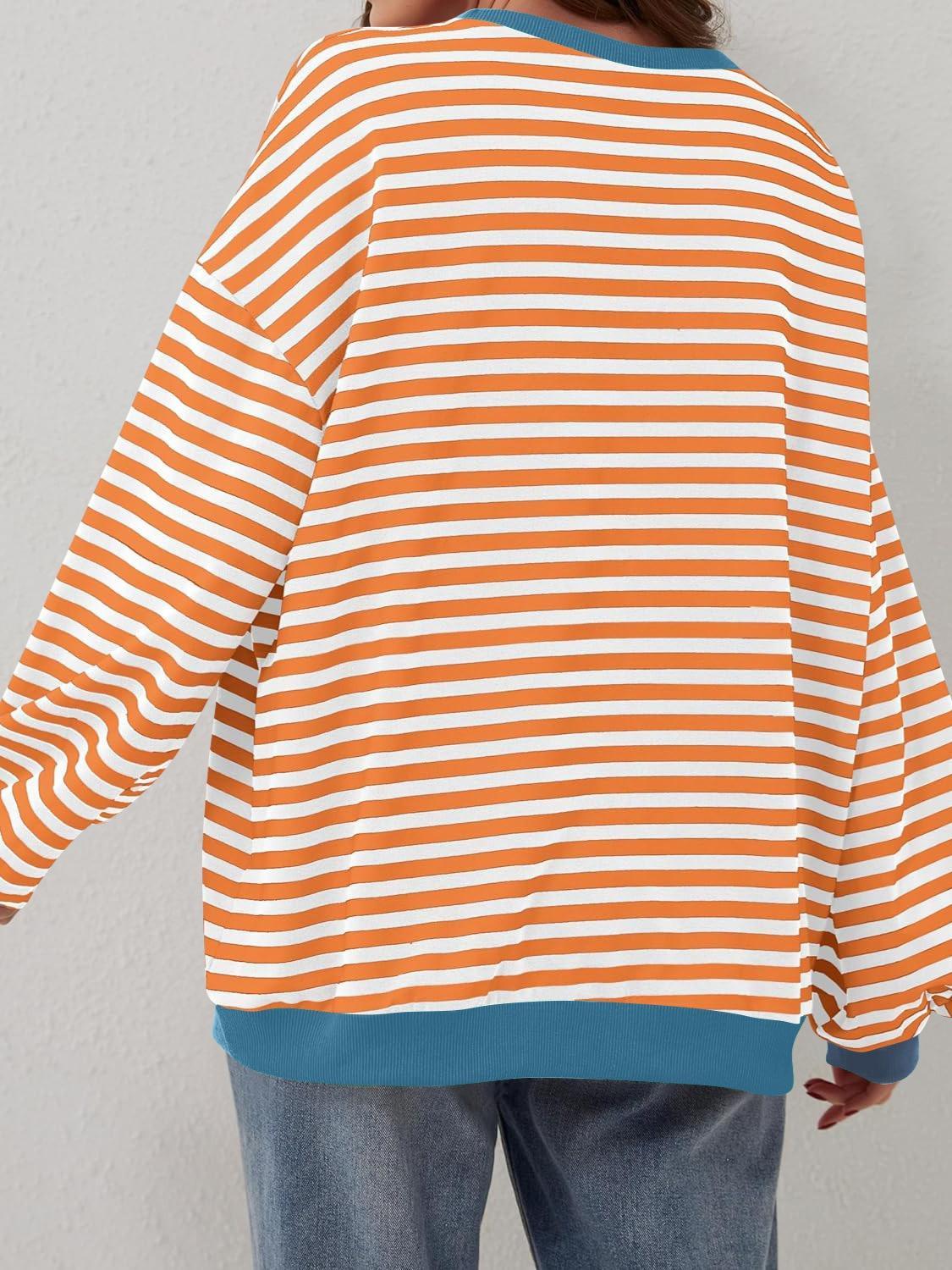 Sudadera de manga larga con rayas en contraste Lovelet
