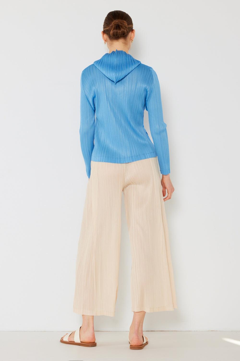 Marina West Swim Chaqueta con capucha plisada y cremallera bidireccional