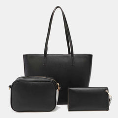 Conjunto de bolso de mano de tres piezas con bloques de color de Nicole Lee USA